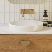 Corrida 430mm Gloss White Round Semi-inset Basin